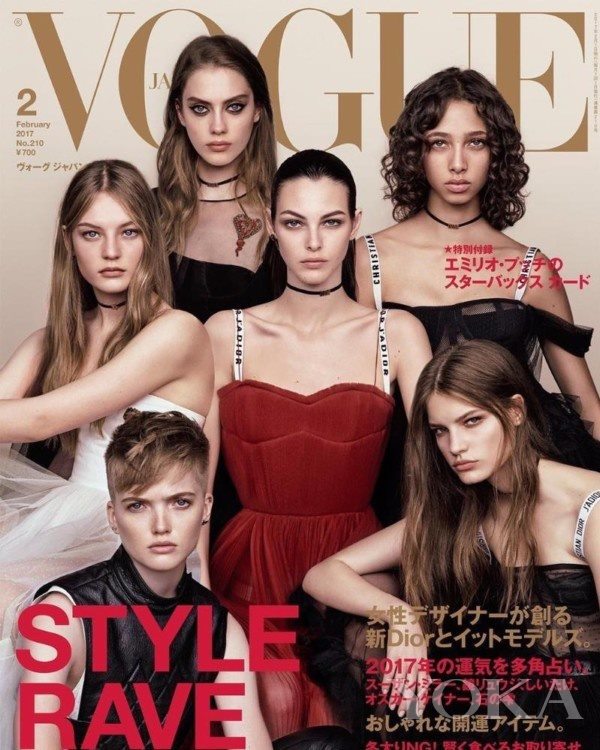 图片来源：models.com日本版《VOGUE》2月刊